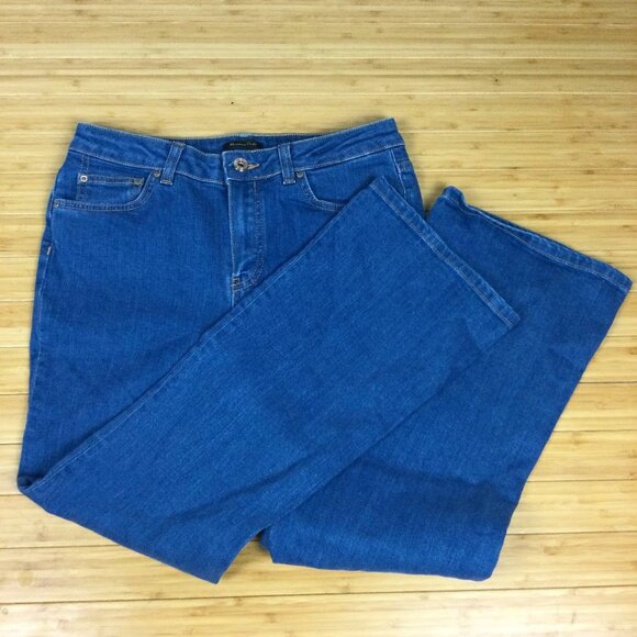 Massimo Dutti Jeans Blue Denim Bootcut 6 - Picture 1 of 12